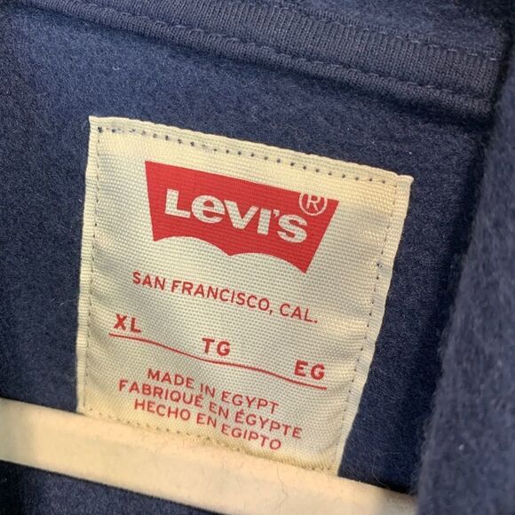 LEVI’S Navy Logo Hoodie - Picture 3 of 8